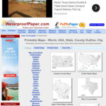 Https Www Waterproofpaper Printable Maps In 2020 Waterproof