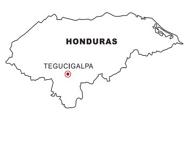 Images And Places Pictures And Info Honduras Map To Color
