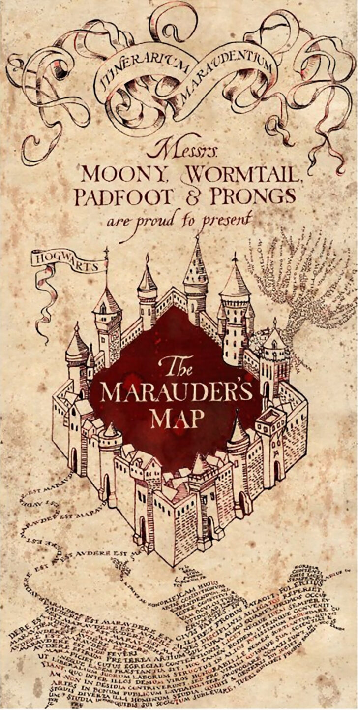 Marauders Map Harry Potter Print Out