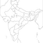 India Physical Map Blank Outline Blank Outline Physical Map Of India