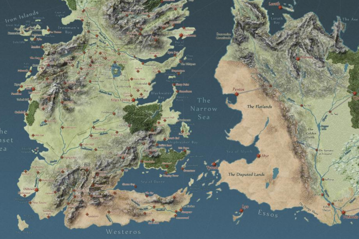 Map Game Of Thrones