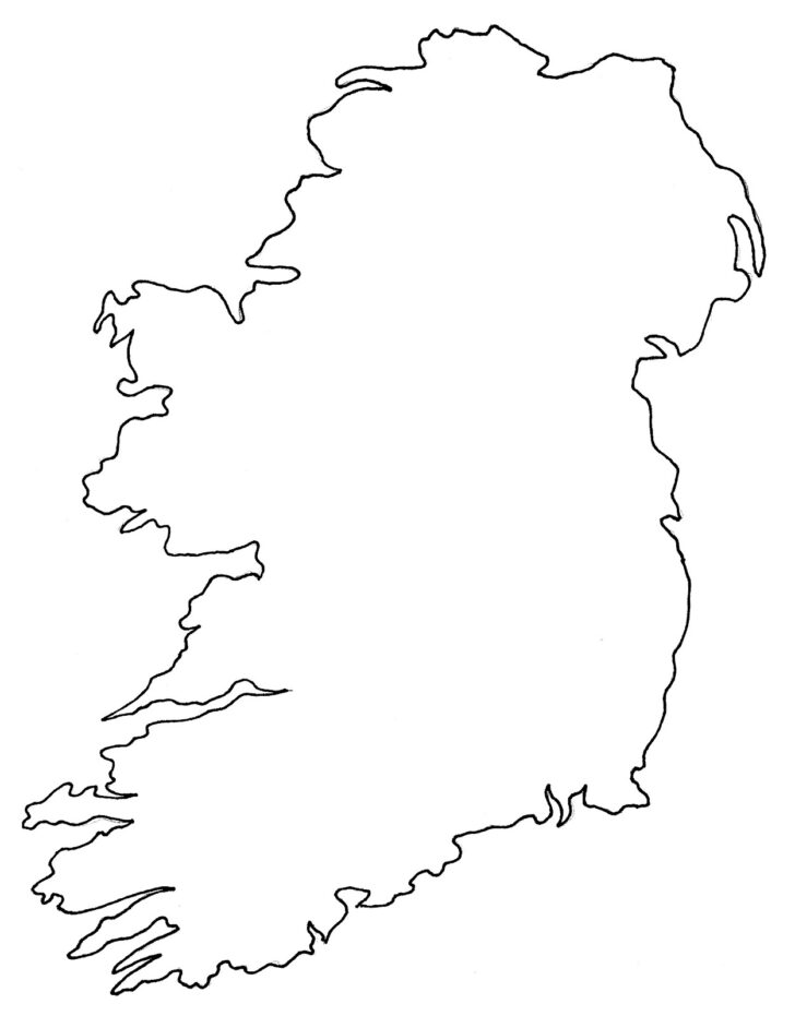 Blank Map Of Ireland Printable