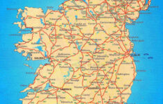 Ireland Roads Map Free Road Map Of Ireland Northern Europe Europe