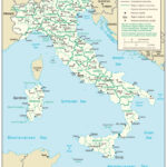 Italy Central Intelligence Agency Printable Map Of Italy For Kids