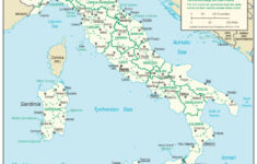 Italy Central Intelligence Agency Printable Map Of Italy For Kids