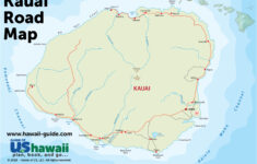 Kauai Hawaii Maps Travel Road Map Of Kauai