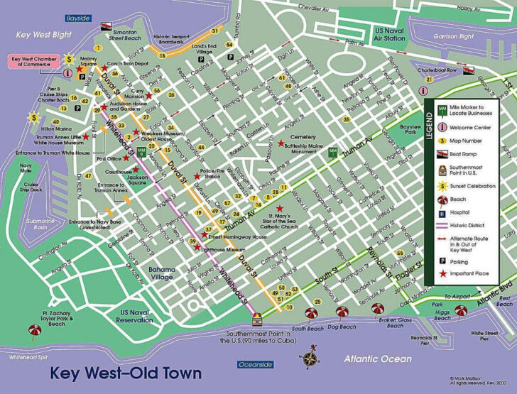 Printable Key West Street Map