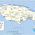 Labeled Map Of Jamaica World Map Blank And Printable