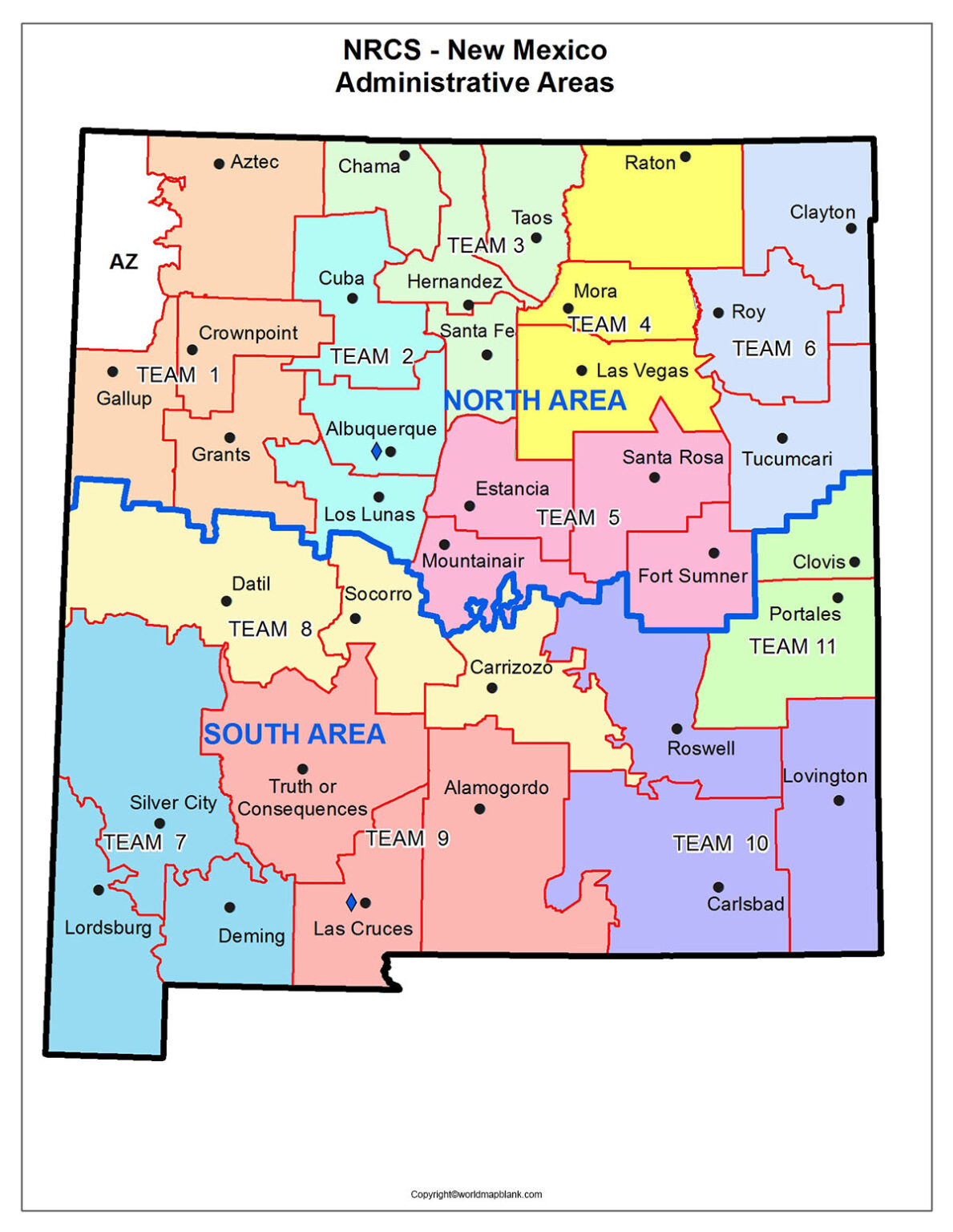 Labeled New Mexico Map With Cities World Map Blank And Printable