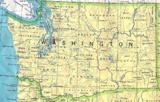 Laminated Map Administrative Map Of Washington State Poster 20 X 30