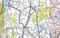Laminated Map Large Detailed Roads And Highways Map Of Vermont State