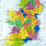 Large Administrative Map Of Ireland With Major Cities Ireland