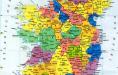 Large Administrative Map Of Ireland With Major Cities Ireland