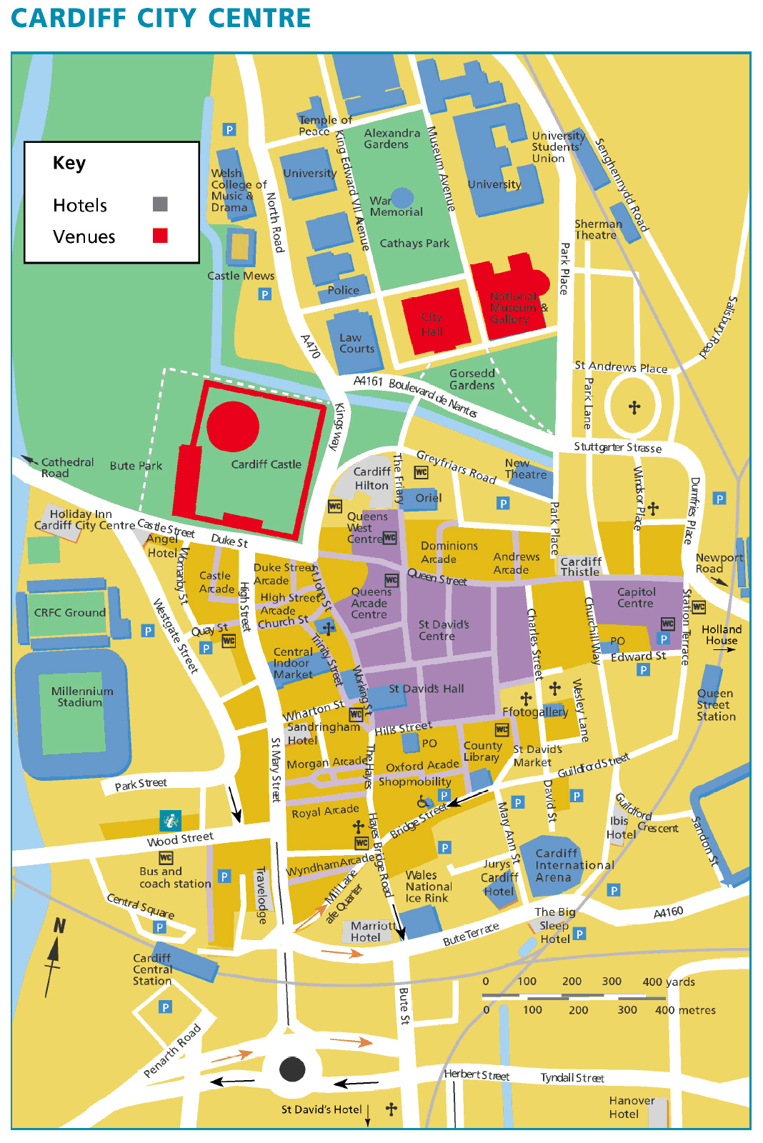 Large Cardiff Maps For Free Download And Print High Resolution And 