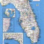 Large Detailed Administrative Map Of Florida State With Major Cities
