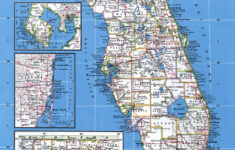 large detailed administrative map of florida state with major cities Large Detailed Administrative Map Of Florida State With Major Cities