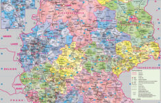 Large Detailed Administrative Map Of Germany With Roads And Cities