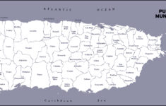 Large Detailed Administrative Map Of Puerto Rico Puerto Rico Large
