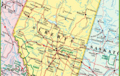 Large detailed map of alberta with cities and towns The Alberta