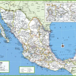 Large Detailed Map Of Mexico With Cities And Towns Mexico Map Map