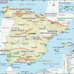 Large Detailed Map Of Spain With Cities And Towns With Printable Map Of
