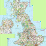 Large Detailed Map Of Uk With Cities And Towns Regarding Printable Road
