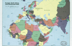 Large Detailed Old Political Map Of Europe North Africa And Southwest