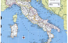 Large Detailed Political And Administrative Map Of Italy With Major