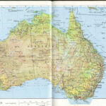 Large Detailed Relief And Administrative Map Of Australia With Roads