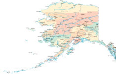 Large Detailed Road And Administrative Map Of Alaska Alaska Large