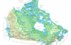 Large Detailed Road And Physical Map Of Canada Canada Large Detailed