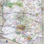Large Detailed Road Map Of Arizona State With All Cities Vidiani