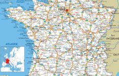 large detailed road map of france with all cities and airports Large Detailed Road Map Of France With All Cities And Airports