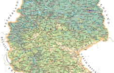 large detailed road map of germany with all cities villages and Large Detailed Road Map Of Germany With All Cities Villages And