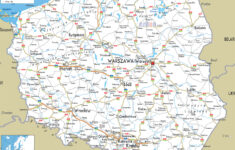 Large Detailed Road Map Of Poland With All Cities And Airports