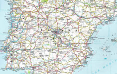 large detailed road map of spain and portugal travelinter map of 1 Large Detailed Road Map Of Spain And Portugal Travelinter Map Of