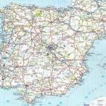 Large Detailed Road Map Of Spain And Portugal Travelinter Map Of