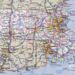 Large Detailed Roads And Highways Map Of Massachusetts State With All