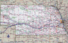Large Detailed Roads And Highways Map Of Nebraska State With Cities