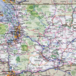 Large Detailed Roads And Highways Map Of Washington State With All