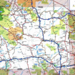 Large Detailed Roads And Highways Map Of Wyoming State With National