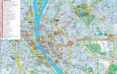 Large Detailed Tourist And Hotels Map Of Budapest City Budapest City
