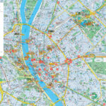 Large Detailed Tourist And Hotels Map Of Budapest City Budapest City