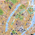Large Detailed Tourist Map Of Copenhagen City Copenhagen City Large