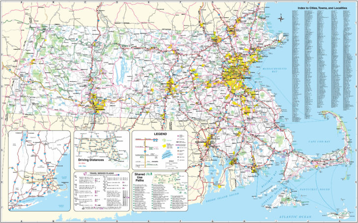 Printable Town Map Of Massachusetts