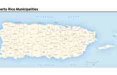 Large Municipalities Map Of Puerto Rico Puerto Rico North America
