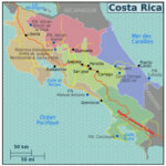 Large Regions Map Of Costa Rica Costa Rica Large Regions Map Vidiani