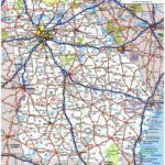 Large Roads And Highways Map Of Georgia State Georgia State Large