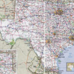 Large Roads And Highways Map Of Texas State With All Cities Vidiani