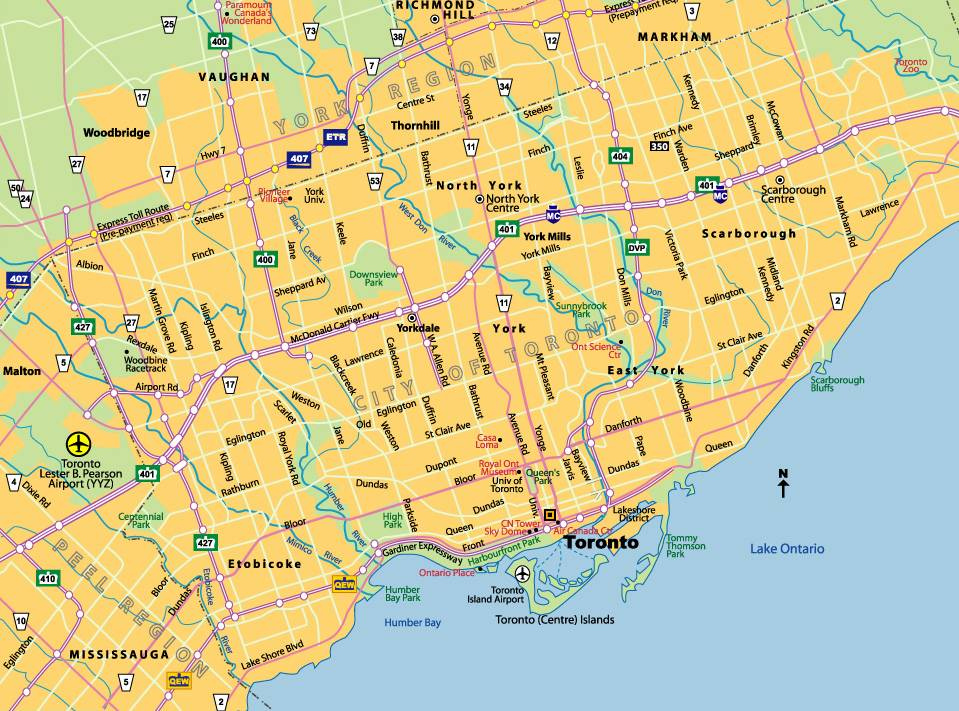 Large Toronto Maps For Free Download And Print High Resolution And 